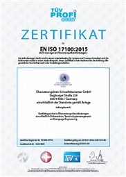 ISO 17100 Zertifikat